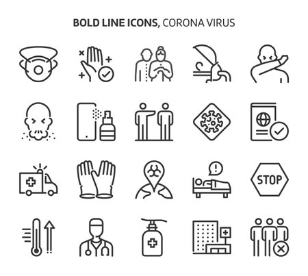 Bold line icons. The illustrations are a vector, editable stroke, 48x48 pixel perfect files. Crafted with precision and eye for quality.のイラスト素材