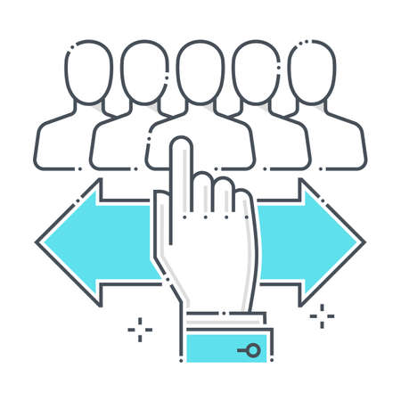 Crossing swords related color line vector icon, illustration. The icon is about weapon, fight, match, crossed, win, combat. The composition is infinitely scalable.のイラスト素材