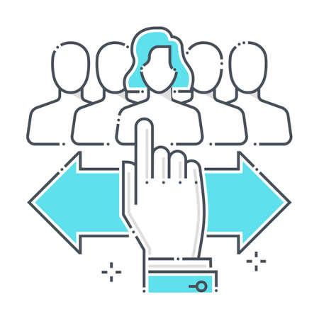 Crossing swords related color line vector icon, illustration. The icon is about weapon, fight, match, crossed, win, combat. The composition is infinitely scalable.のイラスト素材