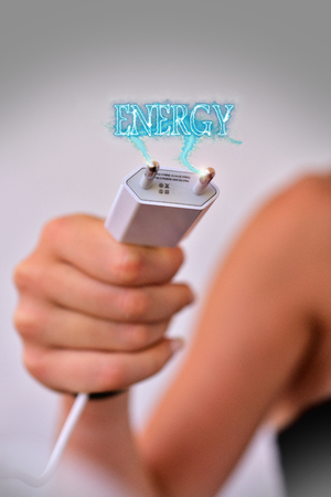 energy in your handの写真素材