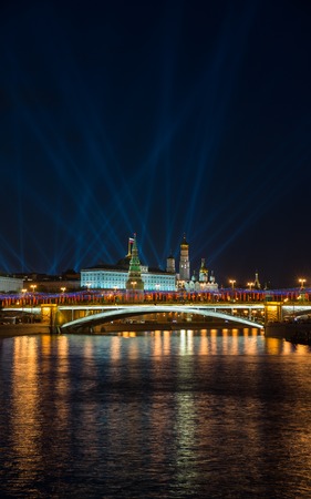 View from the Moscow river to the Kremlin. Moscow. Russiaの写真素材