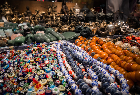 HONG KONG, CHINA - JANYARY,14: Souvenirs at the Jade market  on 15 january 2014のeditorial素材