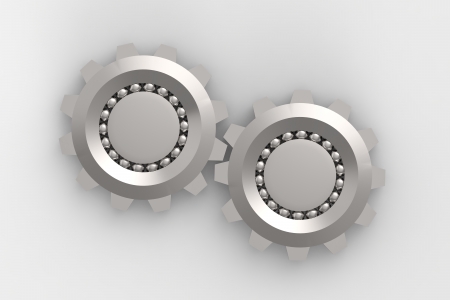 3d model of bearings connectionの写真素材