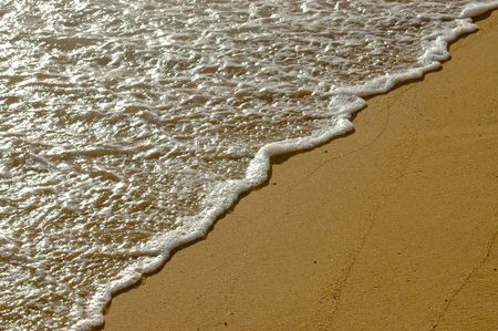 Vacation image of a tropical beach with copy spaceの写真素材