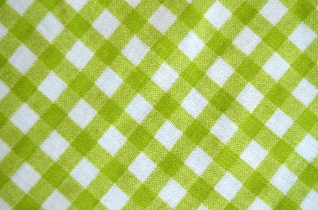 Green And White Gingham Tablecloth Material