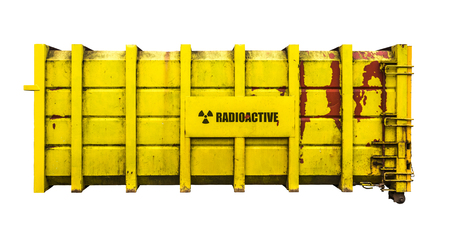 Yellow Radioactive Nuclear Containment Flask From A Nuclear Power Stationの写真素材