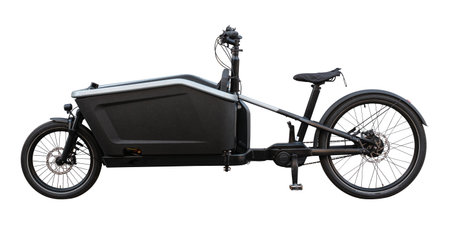 Isolation Of A Hybrid (Electric) Cargo Bike For Carrying Shopping, Or Even Childrenの写真素材