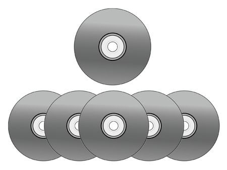 Gray compact disk is disksの写真素材