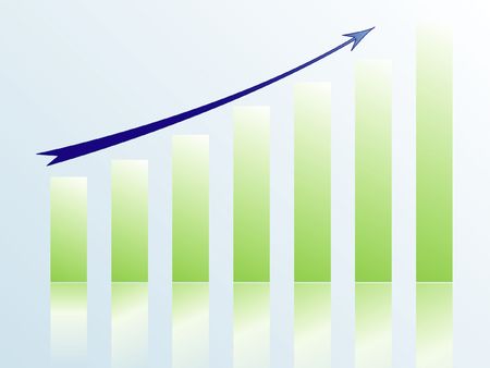 Graph of successの写真素材