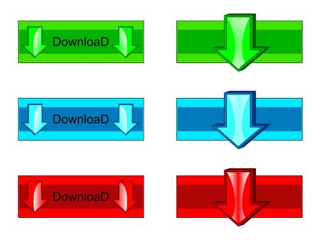 Set download buttonsの写真素材