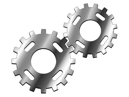 Vector image of metal gearsの写真素材
