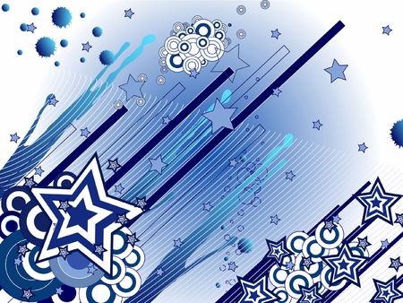 Mix stars and circlesの写真素材