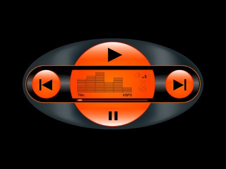 Orange skin playerの写真素材
