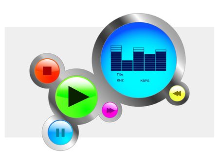 Color balls skin playerの写真素材