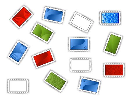 Vector image of mail stampの写真素材