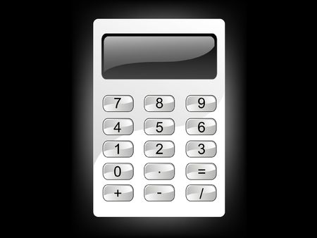 White calculatorの写真素材