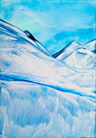 Cold Mountain 2 was paintingの写真素材