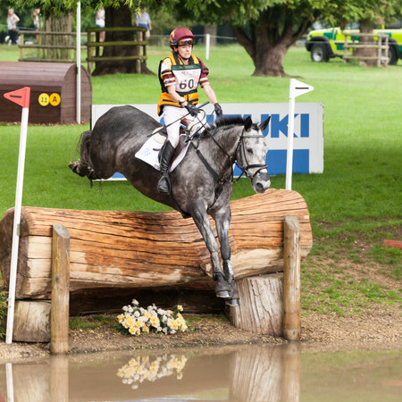 HOUGHTON, NORFOLK/ENGLAND - May 27th 2017: Houghton International Horse Trials 2017 Annie Bellamy riding Grafik III. Including cross country, eventing, show jumping and dressage at the top levelのeditorial素材