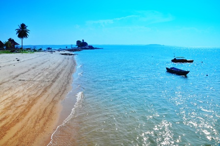 Beautiful Seascape and Small islandの写真素材