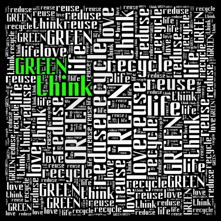 Recycle and Green info-text graphic and arrangement conceptの写真素材