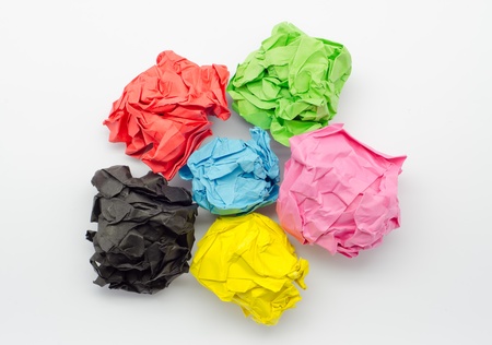 Colorful lump torn paper の写真素材