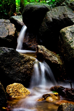 Waterfall in slow motion - Freshness environment concept
