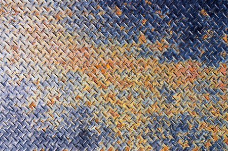 Rusty chequer plate