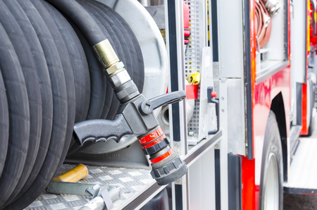 Putrajaya, Malaysia - Feb 26, 2012 : Firefighter heavy duty equipment for emergency response and rescue.のeditorial素材