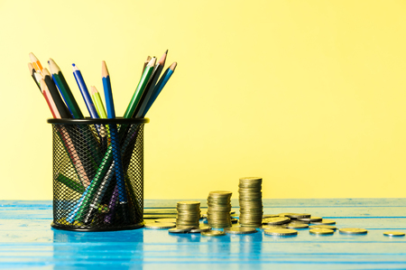 Financial for education concept. Back to school concept.の写真素材