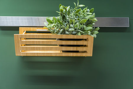 Simple home kitchen modern and stylish decoration. Elegant, modern, simple setting.の写真素材