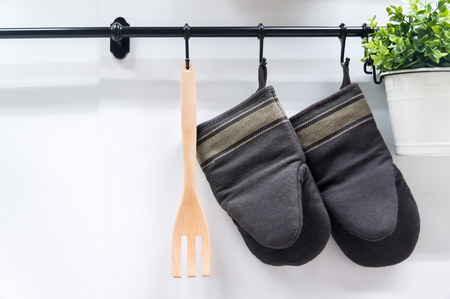 Simple home kitchen modern and stylish decoration. Elegant, modern, simple setting.の写真素材