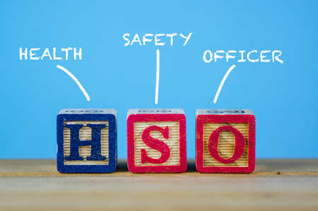 Infographic Safety and Health word or term commonly used. Arrangement of alphabet with safety and health concept.の写真素材