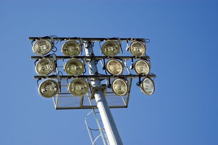 Stadium lightsの写真素材