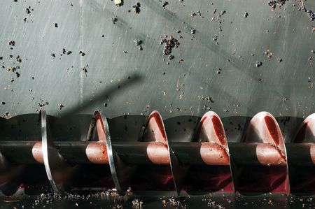 Wine production screw auger. A mechanism used in the production of wineの写真素材