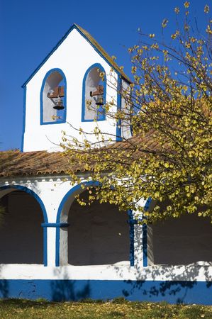 Small chapel with cloister, Portugalの写真素材