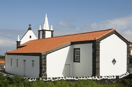 Church of St. Antao in Ribeirinha, Pico islnd, Azoresの写真素材