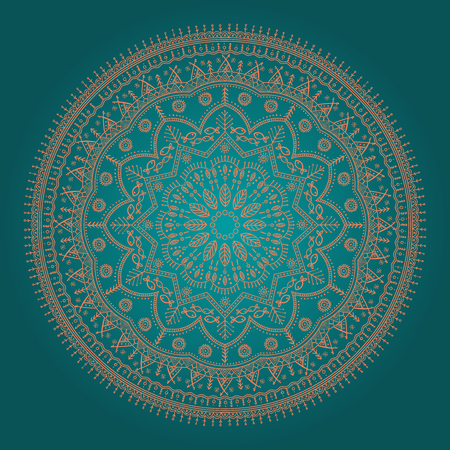 Beautiful ethnic mandalaのイラスト素材