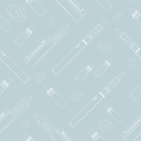Seamless light vape patternのイラスト素材