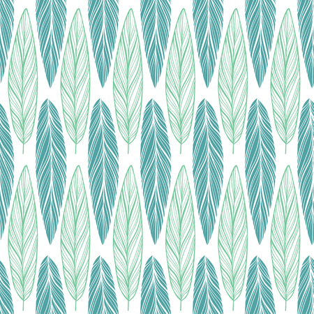 seamless pattern with featherのイラスト素材
