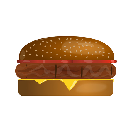 Burger Vector Illustrationのイラスト素材