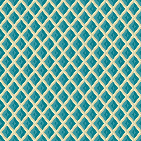 Seamless rhombus grid pattern. Geometric texture. Vector art.のイラスト素材
