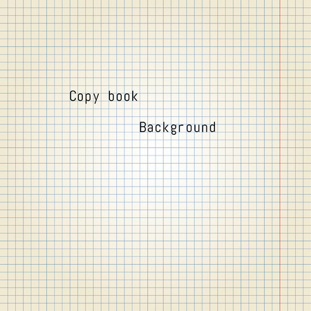 Old copy book paper. Vector Illustration.のイラスト素材
