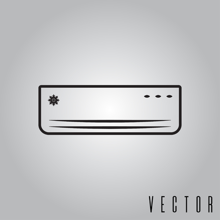 air conditioner isolated icon vector illustration designのイラスト素材