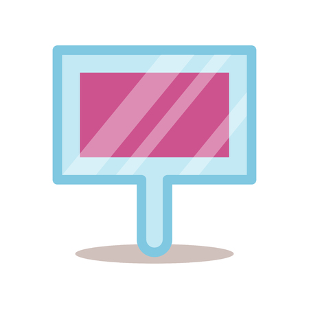 Vector price tag holder. For menu cafe takeaway, icons for cafe, app, packaging. Line icon.のイラスト素材