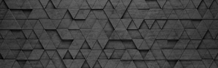 Black Triangles 3D Pattern Background