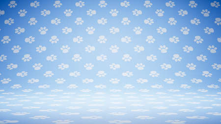 Empty Blank Pet Footprint Symbol Pattern Studio Backgroundの写真素材
