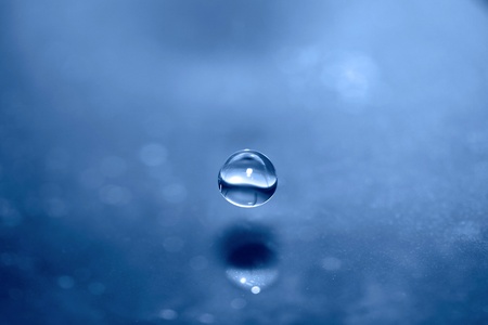 drops of pure water photographed while drivingの写真素材