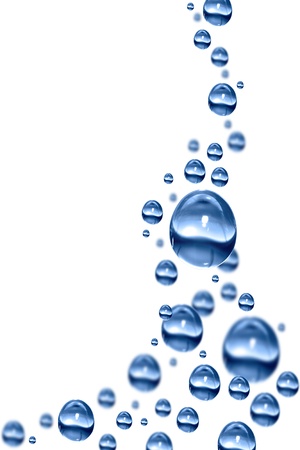 drops of pure water photographed while drivingの写真素材
