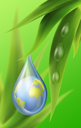 drops of pure water photographed while drivingの写真素材