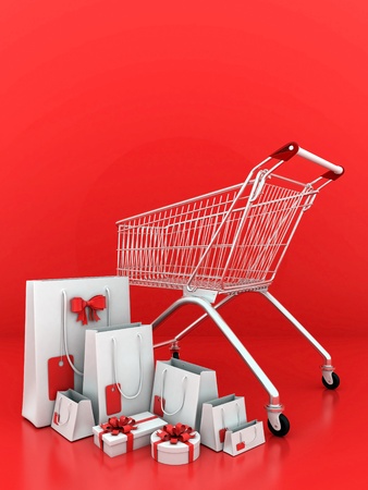 3D image of the text of a big saleの写真素材